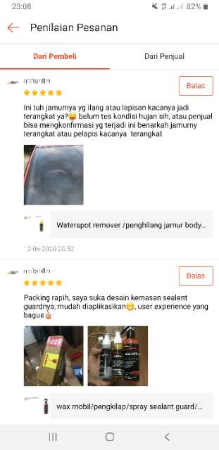 Waterspot remover /penghilang jamur body dan kaca 115ml