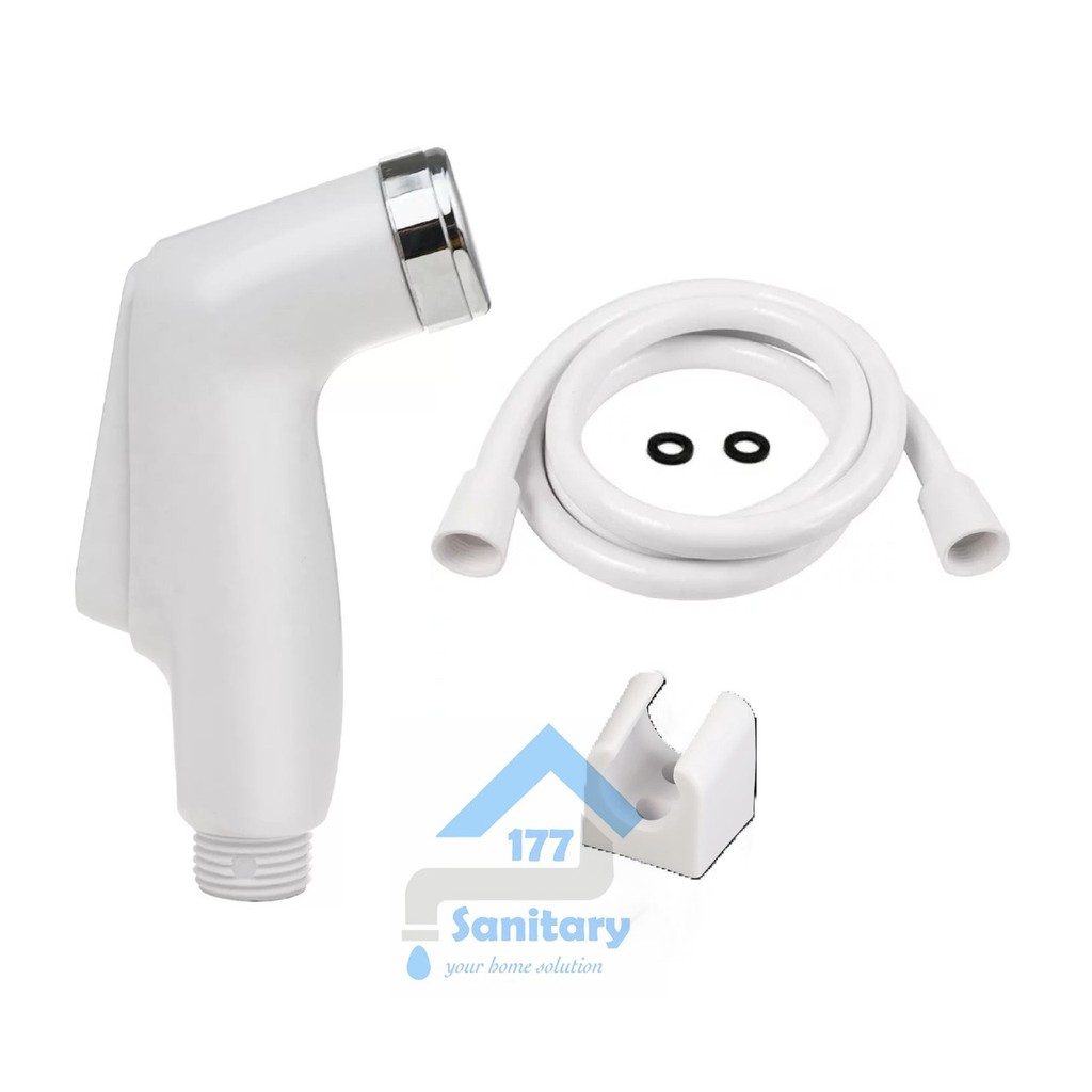 Shower Cebok Bidet PUTIH  Minimalis Model SanEi JSE-Jet Shower Semprotan Spray Toilet Closet Kloset white sprayer washer