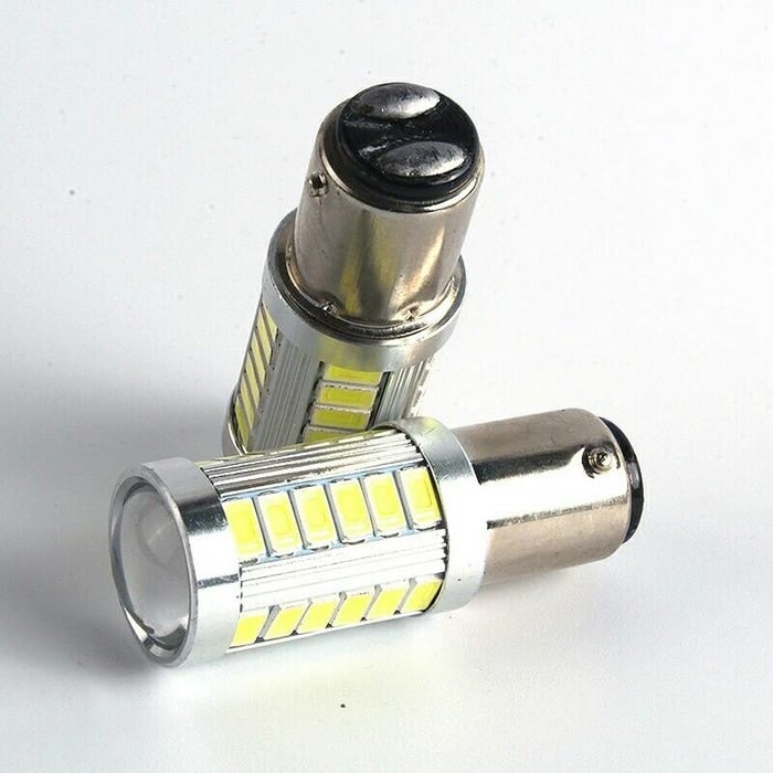 Lampu Mundur LED Monster BAY15D 1157 - 33SMD Bayonet 2 kaki Putih Super Bright Mobil