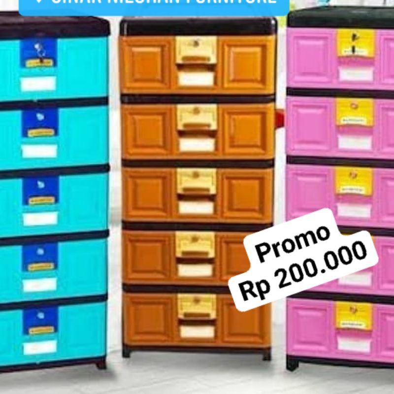 LACI PLASTIK NAPOLLY 5 SUSUN