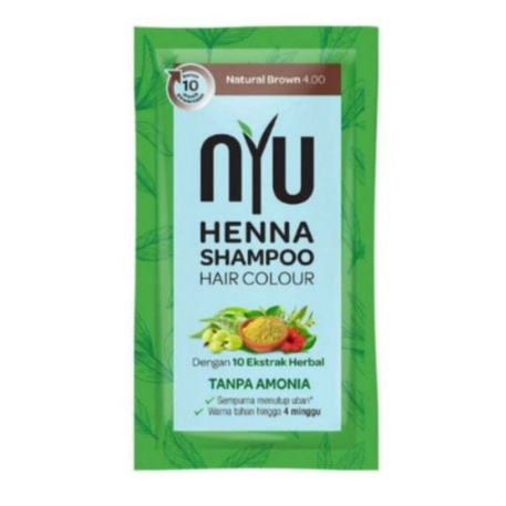 NYU Henna Shampoo Hair Colour-Natural Brown