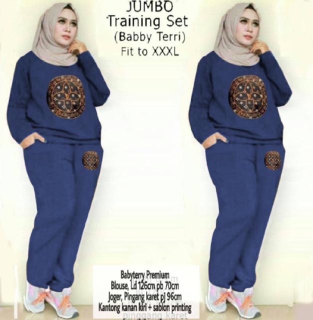 ZR St jumbo livis / Stelan Jogger Wanita XL / Stelan Big Size Murah