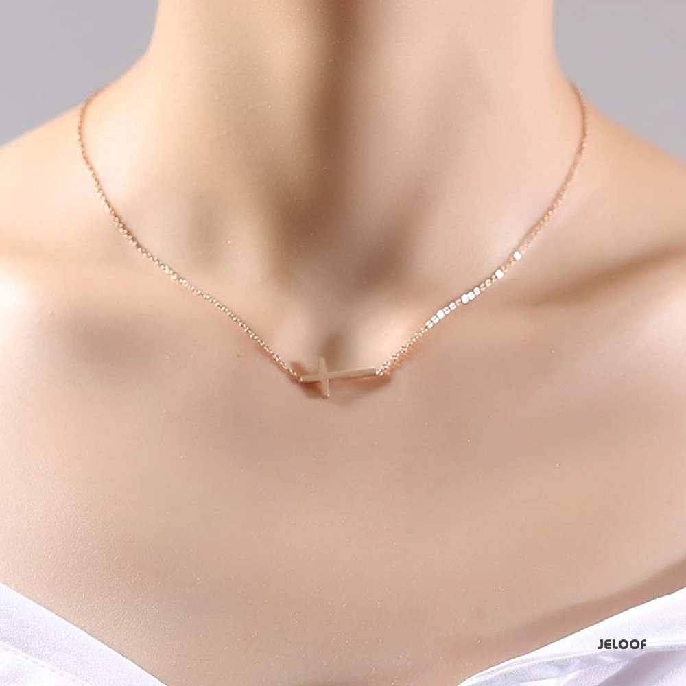 Jeloof Kalung EEVA Rosegold | Stainless Steel Version (ANTIKARAT) | Eeva Necklace Kalung Sidecross