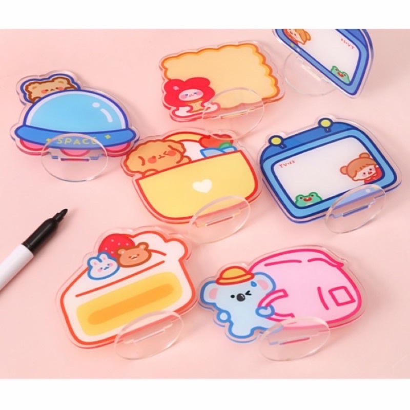 

Cute acrylic mini white board