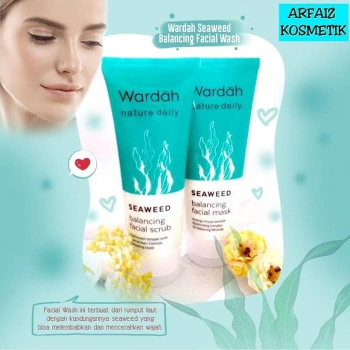 ★ BB ★ WARDAH Seaweed Balancing Facial Wash 60 ml Nature Daily