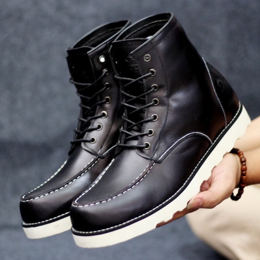 Sepatu Boots Pria Kulit Asli Premium High Quality Model Terbaru Wlf POINTER ORIGINAL Sepatu Boots Ke