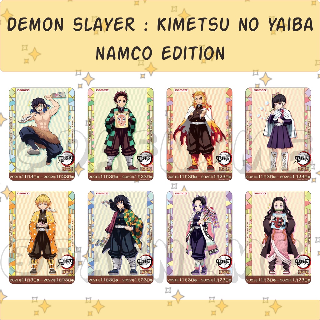 DEMON SLAYER KIMETSU NO YAIBA NAMCO EDITION PHOTOCARD ANIME