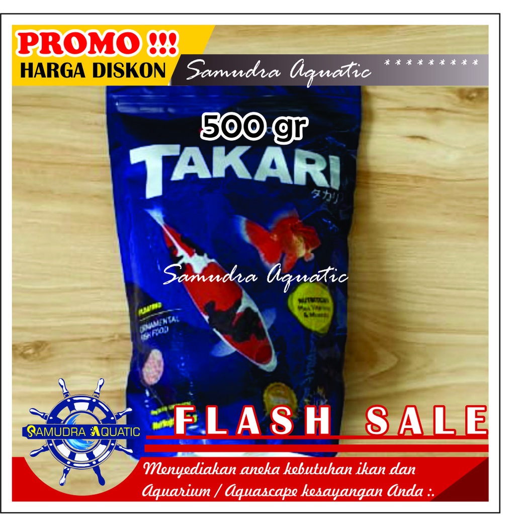 Pakan TAKARI 500gr, Pelet Pakan Makankan Ikan Hias