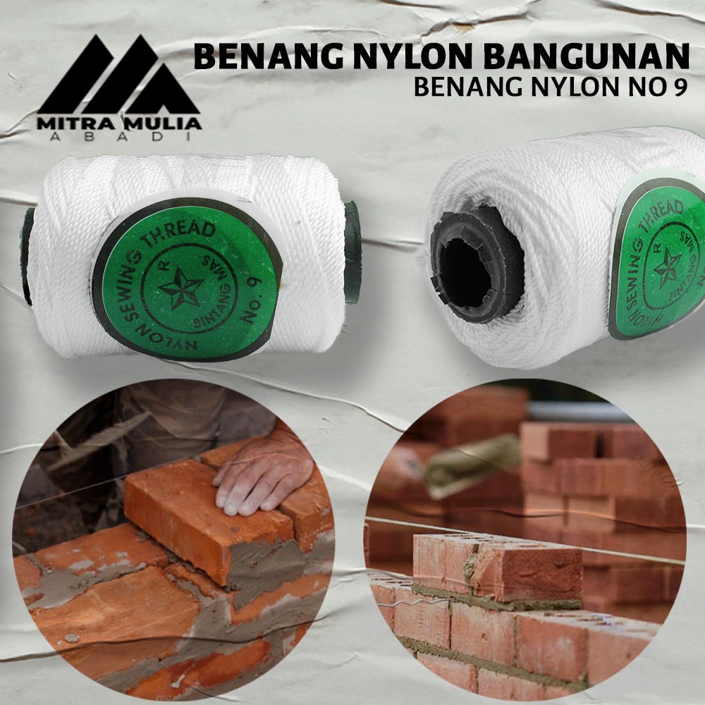 benang nylon bangunan | benang bangunan | benang nylon no 9