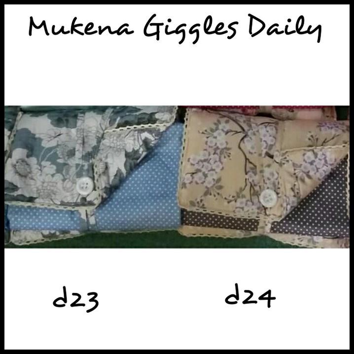 TURUN HARGA MUKENA KATUN DESIGN BY JEPANG MERK GIGGLES DAILY CANTIK BAGUS PALING MURAH