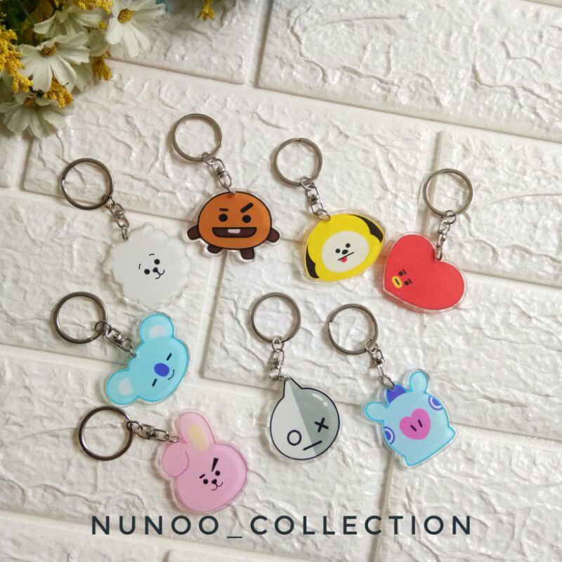 Gantungan Kunci KPOP BT21 Key Chain Tiny Tan Unofficial Murah