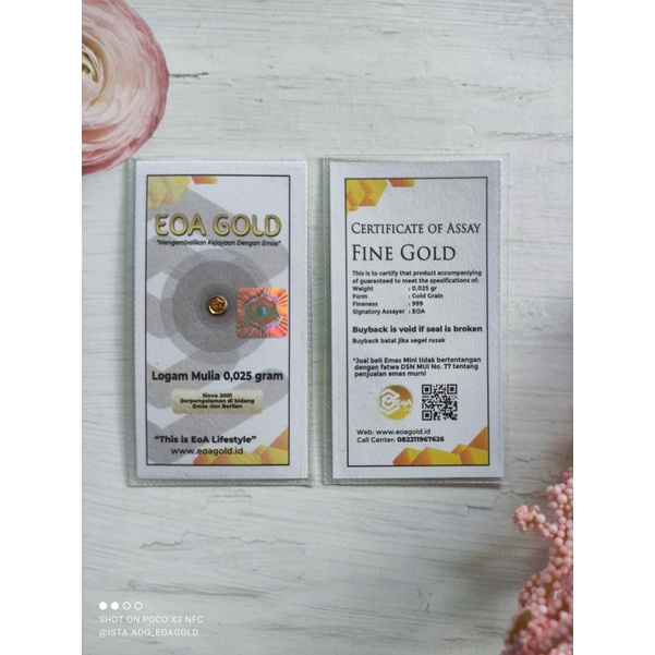 EOA GOLD 0,025gr dan 0,05gr