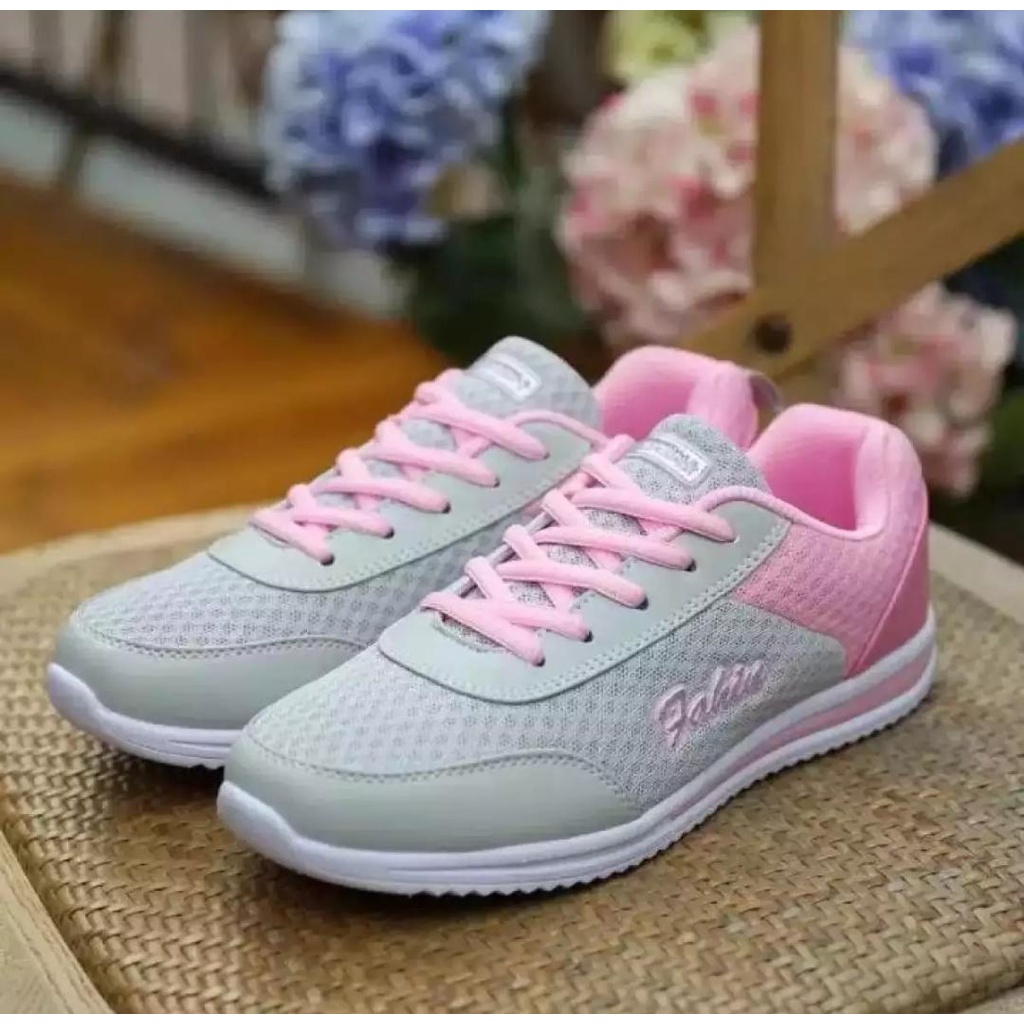 SEPATU SNEAKERS KETS WANITA FHN 01/SEPATU OLAHRAGA WANITA/SEPATU SENAM JOGING WANITA