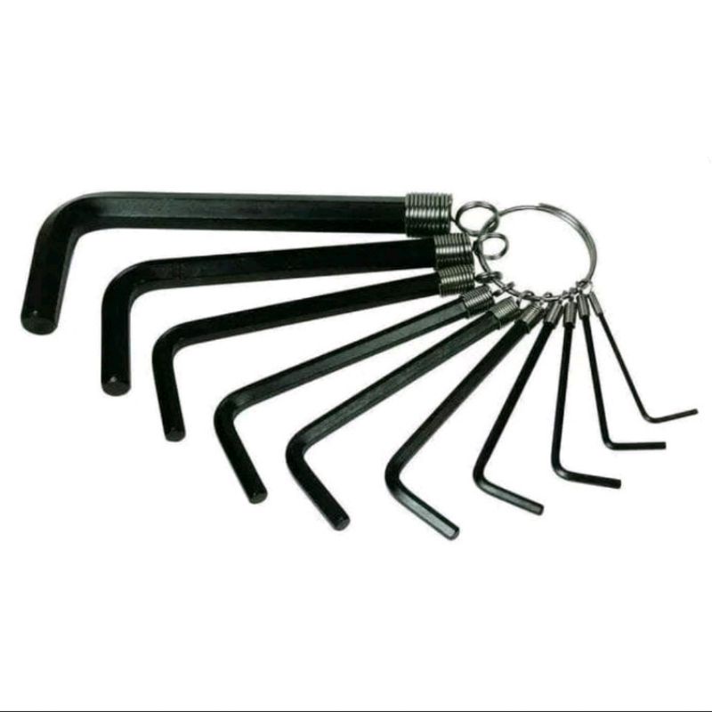 Kunci L set 10 pcs / kunci L set hex key 10 in 1