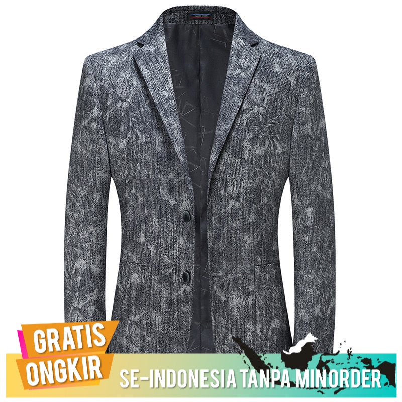 Blazer Pria Casual Korea Import