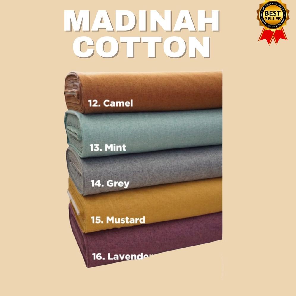 [KODE PRODUK YALIE49100] Kain Katun Madinah Premium Katun Madinah Original by Fodu Kain Madinah Kain