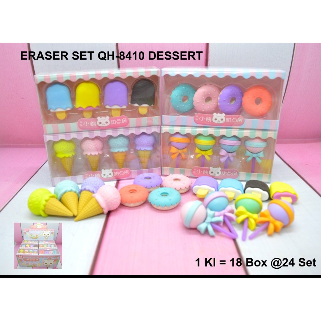 

penghapus fancy isi 4 dessert beny
