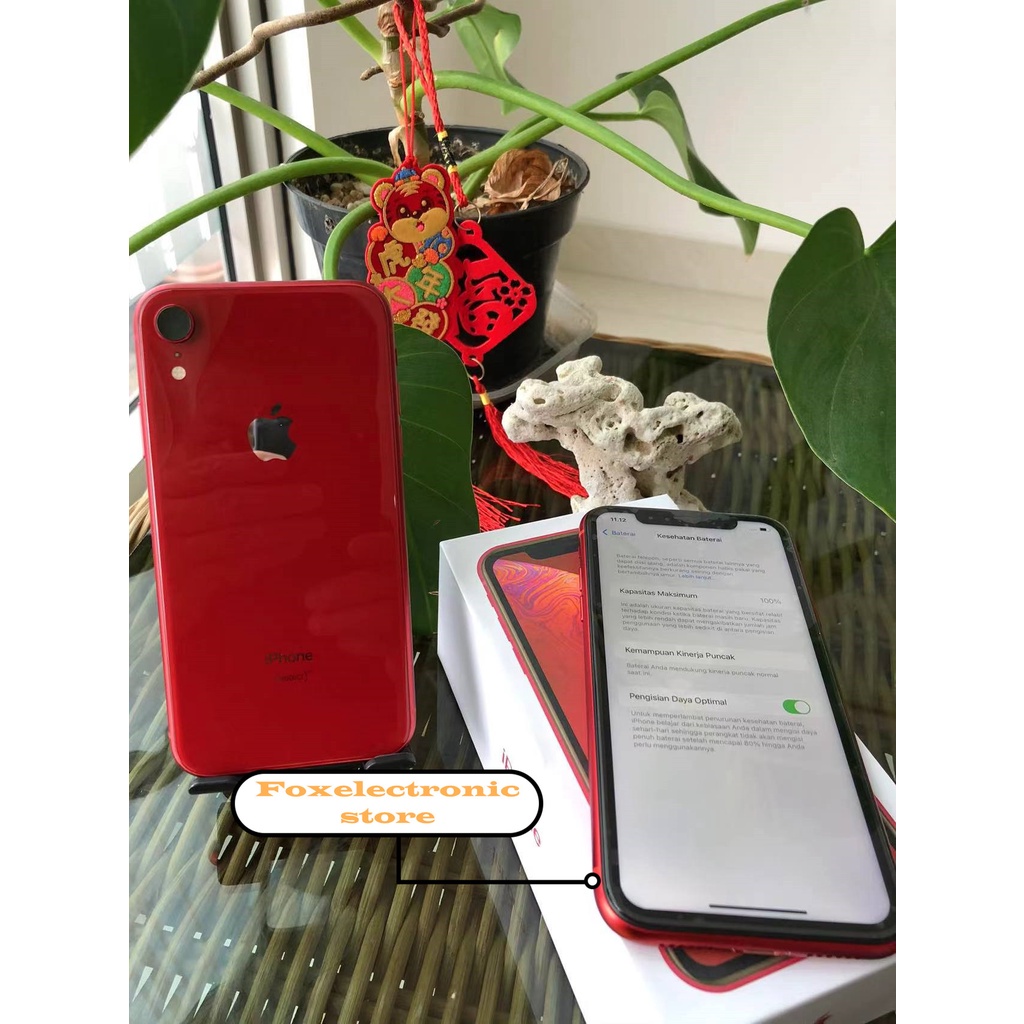 iPhone XR 64GB All Sim Silent Fullset Original Second Mulus100% 3utools All Green (Garansi 1 Tahun)-3