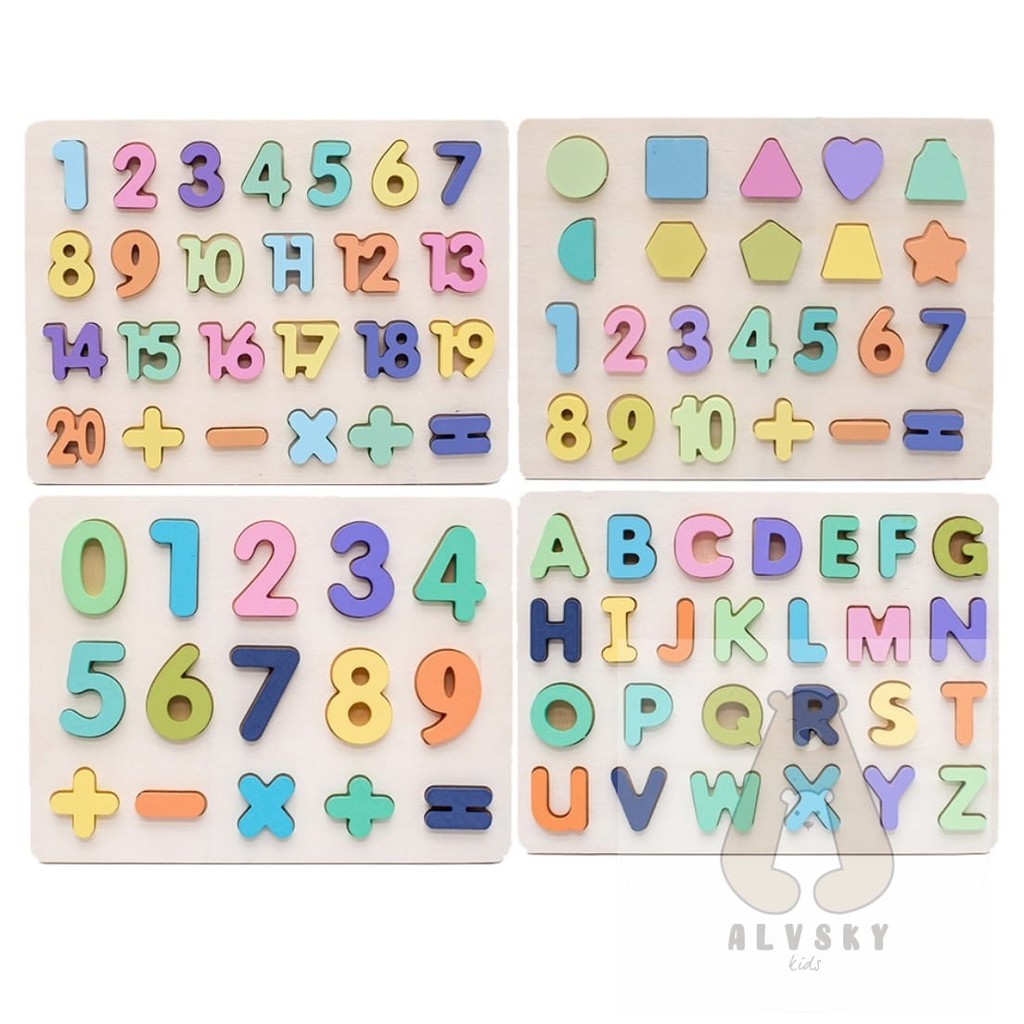 MAINAN EDUKASI ANAK PUZZLE / MACAROON CHUNKY 3D PUZZLE SERIES