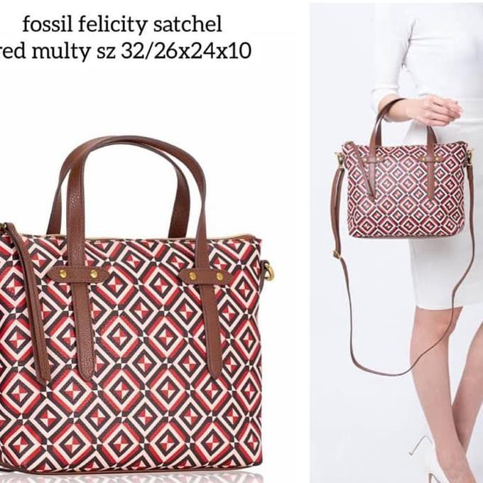 DISKON tas selempang wanita Ready FOSSIL Felicity Satchel 