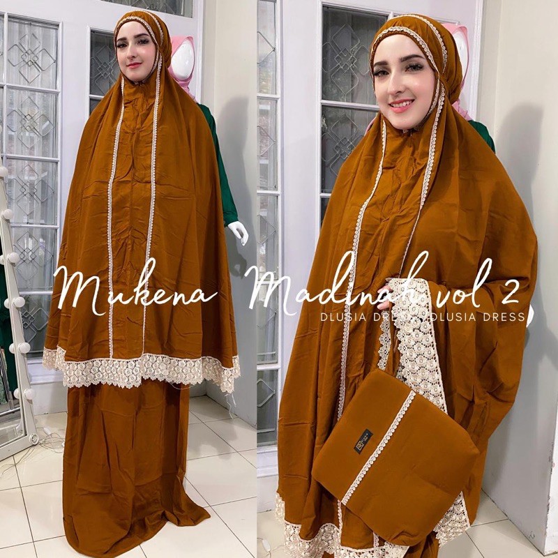 Mukena Madinah By Dlusia Ori Mukena Renda Mukena Rayon Adem