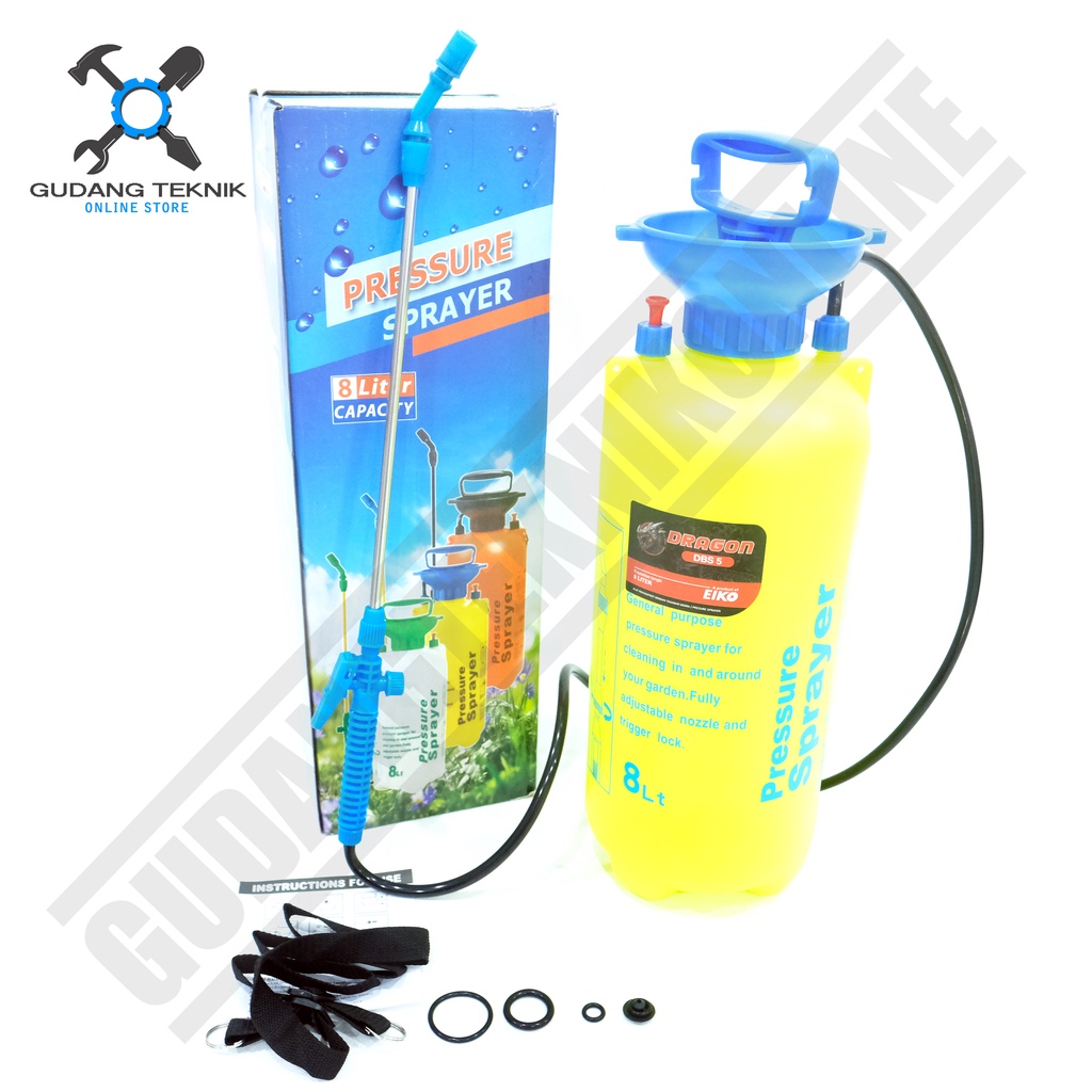 Sprayer Tanaman DRAGON 8Liter / Alat Semprotan Hama Disenfektan 8L /  Pressure Sprayer 8 Liter