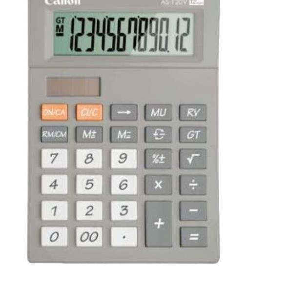 

CALCULATOR KALKULATOR CANON WARNA WARNI AS 120V ✓