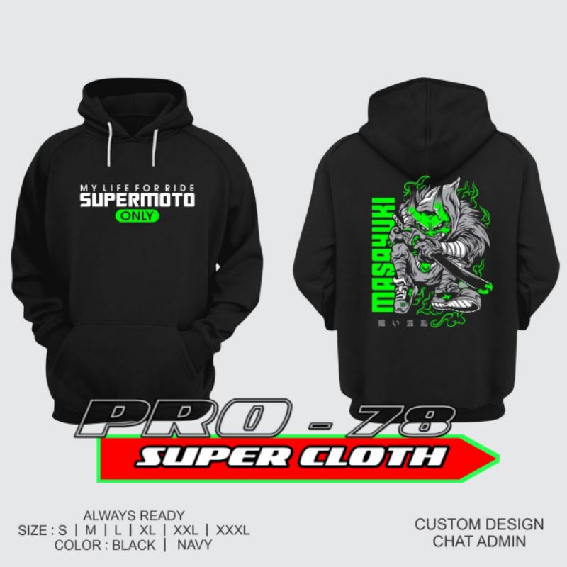 JAKET HOODIE JUMPER SUPERMOTO PROSTREET