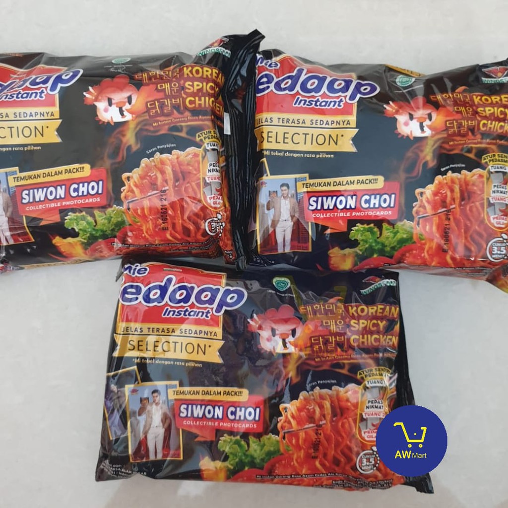 MIE SEDAAP KOREA CHEESE BULDAK, PADANG, SIWON, KARI SPESIAL, DAN LAINNYA (DARI PABRIK LANGSUNG) PER PCS