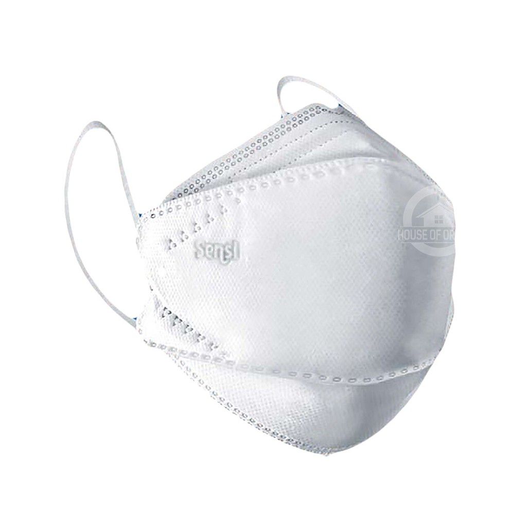 Masker Sensi Convex Mask 4-Ply Earloop White 20 Pcs