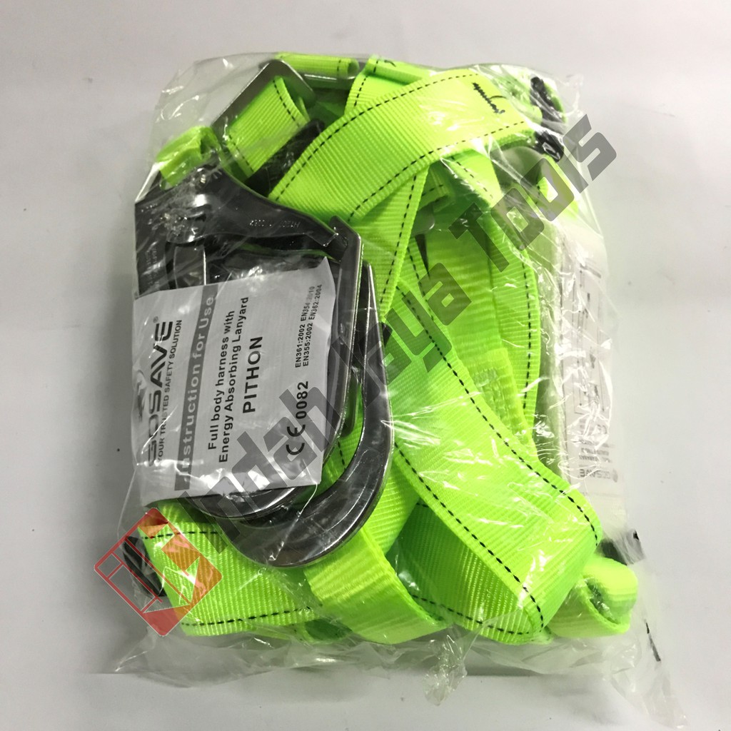 Full Body Harness Absorber Double Hook PITHON by GoSave - Safety Belt Sabuk