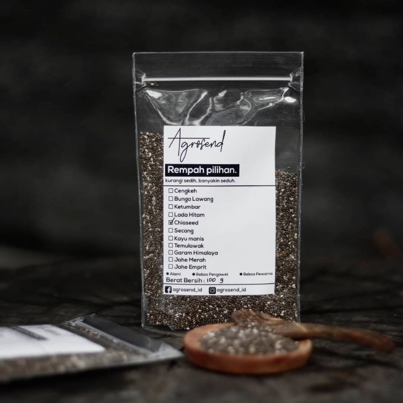 

AGROSEND-(100 g) Chiaseed organik | biji chia 100 gram