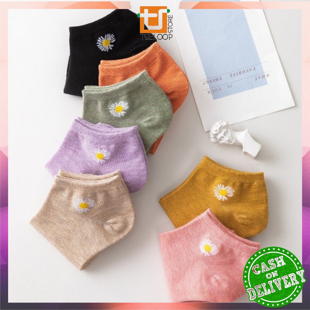 OFM - P55-P58 Kaos Kaki Pendek Dewasa / Kaos Kaki Semata Kaki Polos / Kaos Kaki Ankle Wanita Motif-4