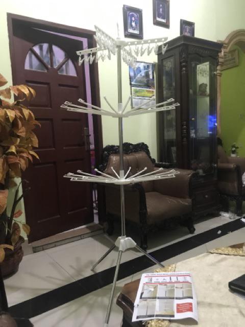 E.w Jemuran Baju Portable Model Lipat