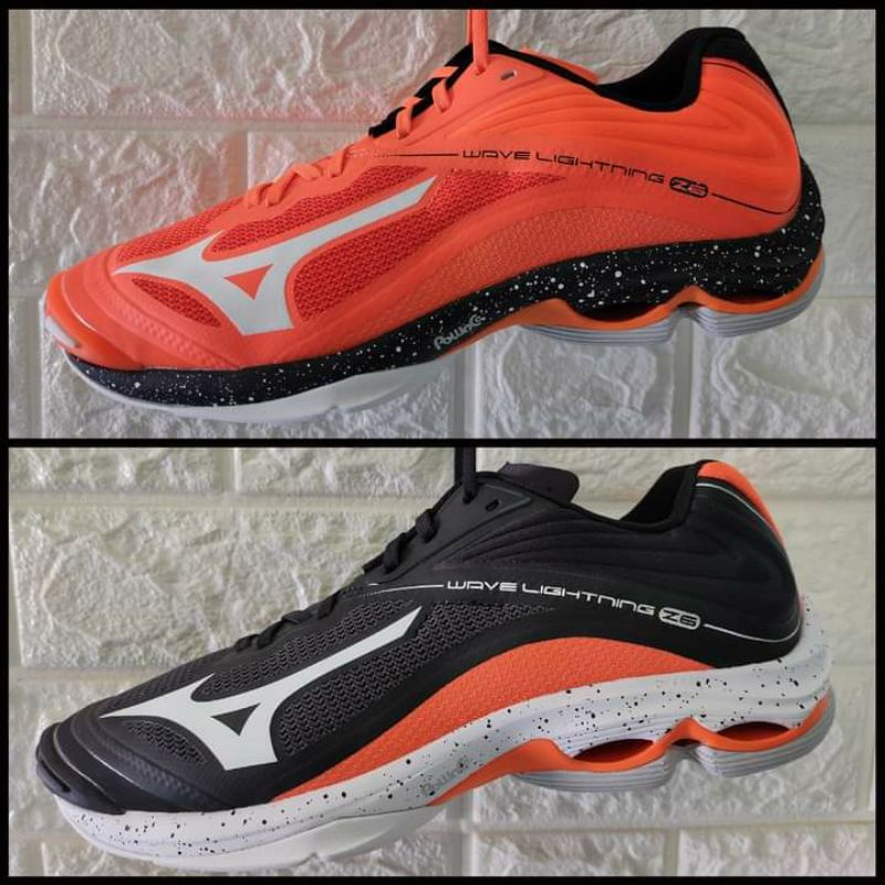 Sepatu Voli Mizuno Wave Lightning Z6 LOW Black Orange Original