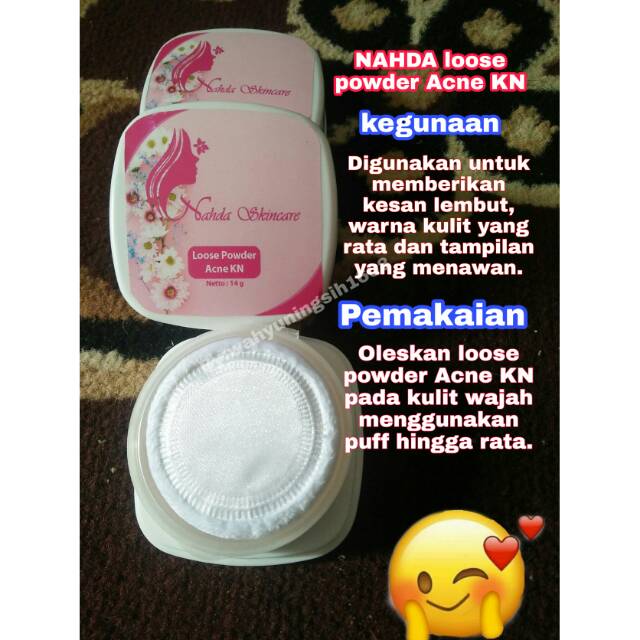 Nahda skincare Loose powder acne KN