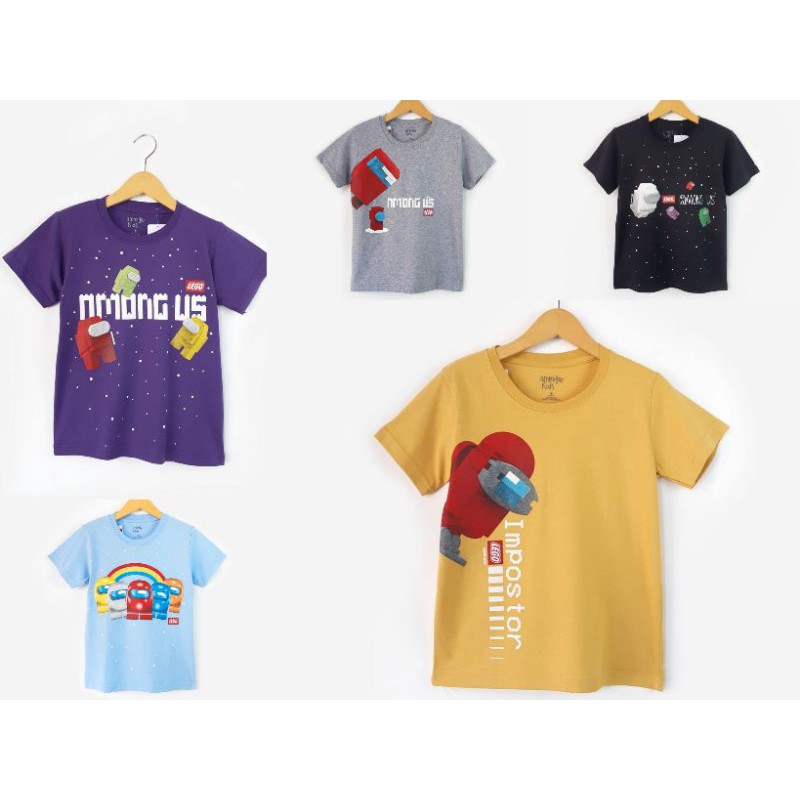 Kaos Anak Laki-Laki Among Us Lego