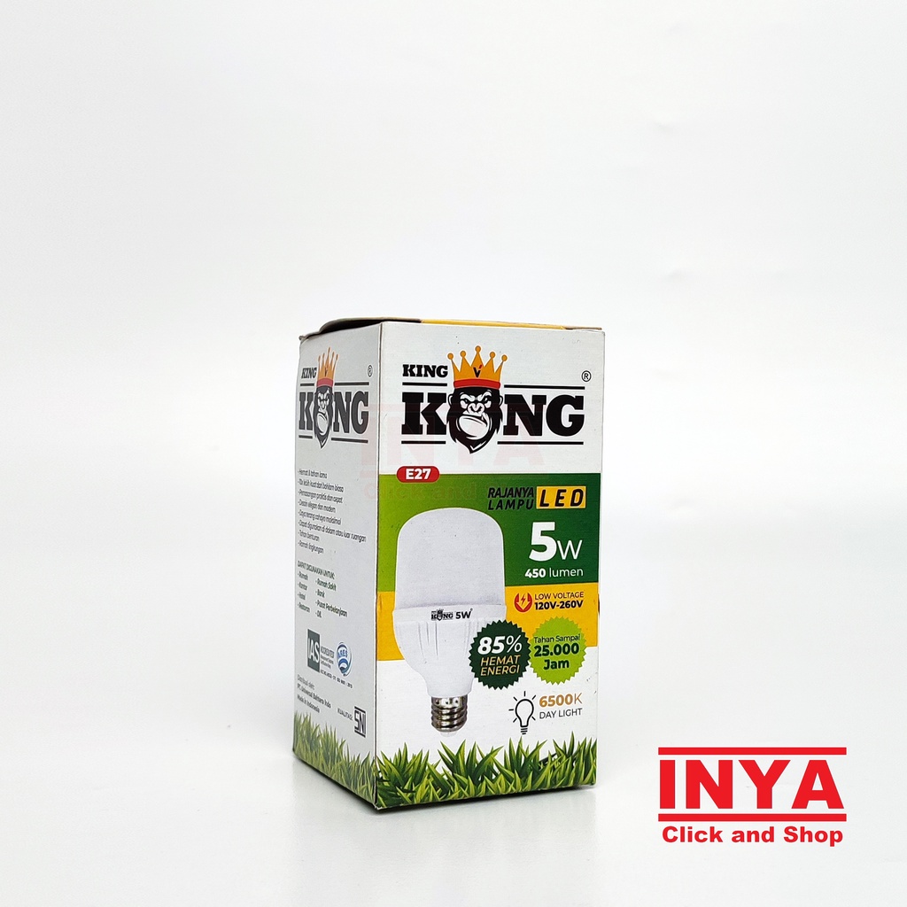 BOHLAM LED KING KONG DAY LIGHT 5W - Lampu Bulb