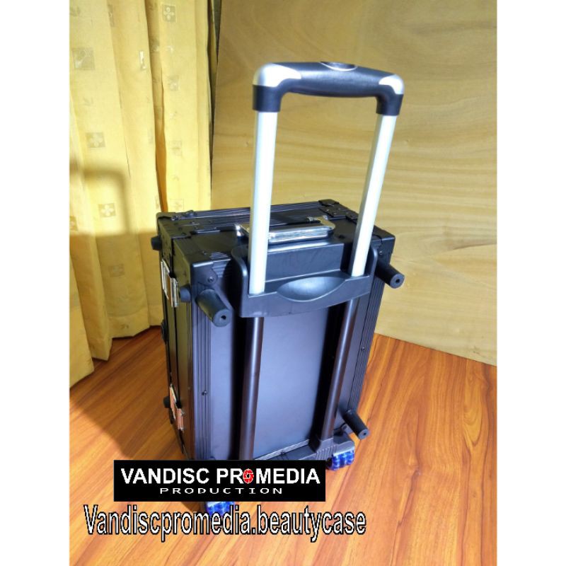 Koper Makeup Beautyacase hitam dof travel size ukuran kecil sedang