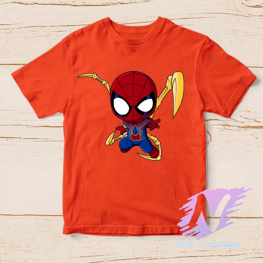 kaos spiderman super hero home coming