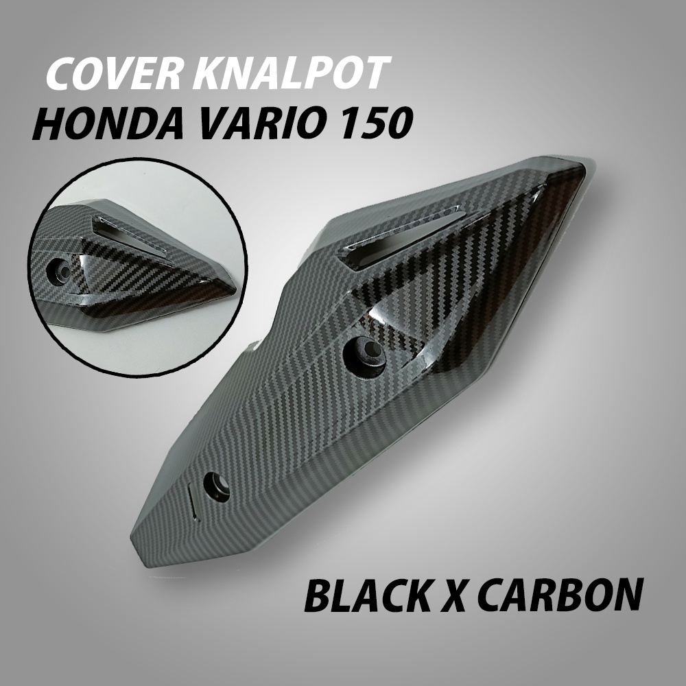 COVER TUTUP KNALPOT MODEL VARIO NEW CARBON TAMENG KARBON LIST HONDA VARIO 125 VARIO 150 motor