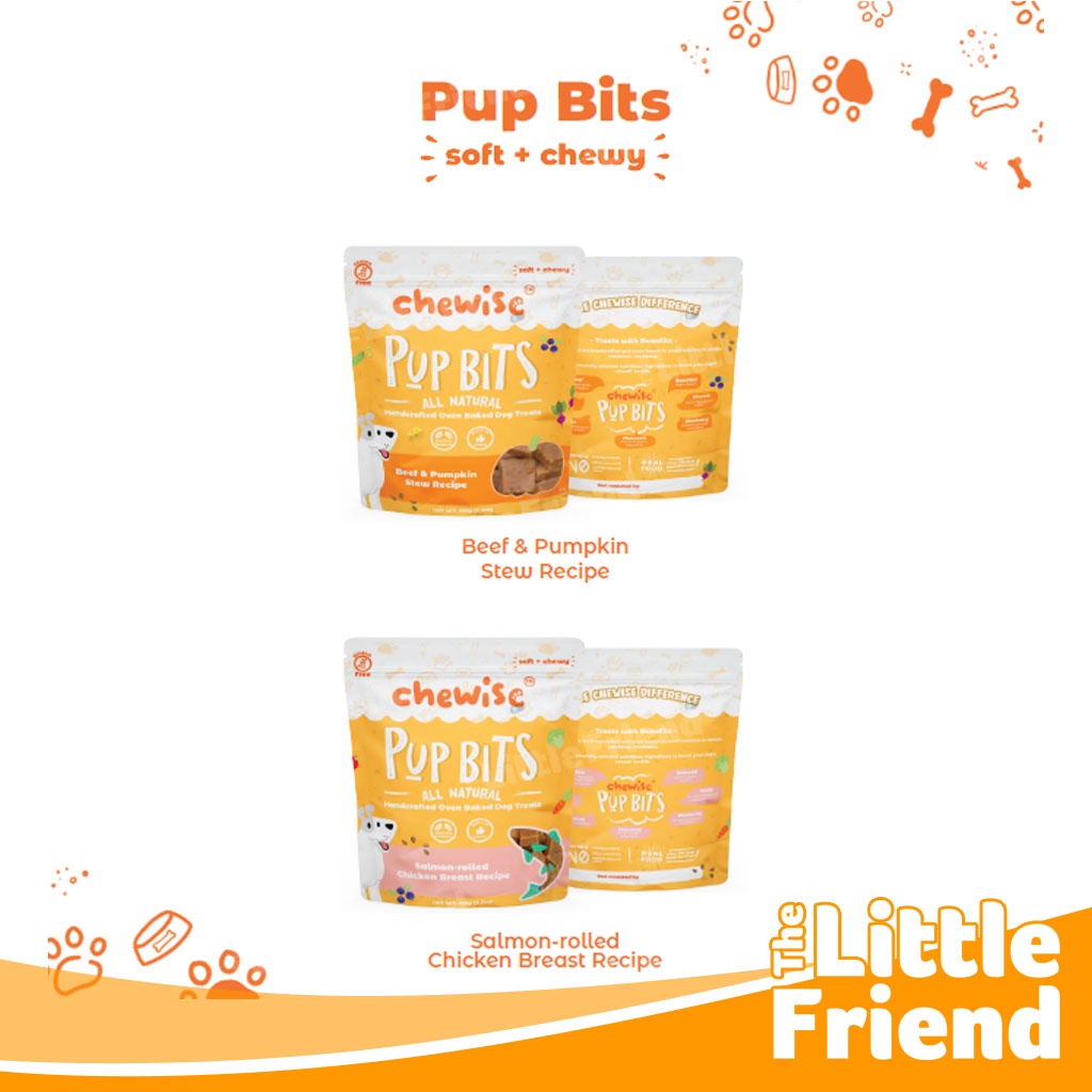 Snack Cemilan Treat Anjing CHEWISE PUP CRUNCHY BITS Natural Oven Baked