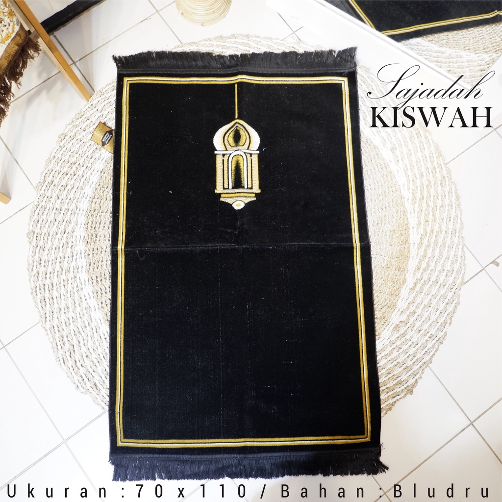 SAJADAH TURKI KISWAH EKSKLUSIF MOTIF LENGKAP MURAH UKURAN 70×110cm