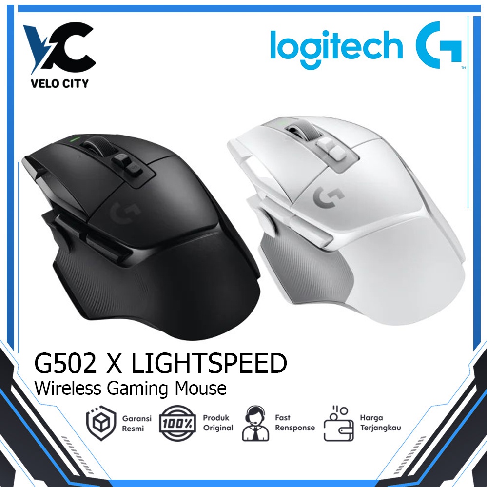 Logitech G502 X LIGHTSPEED Mouse Gaming Wireless HERO 25K DPI