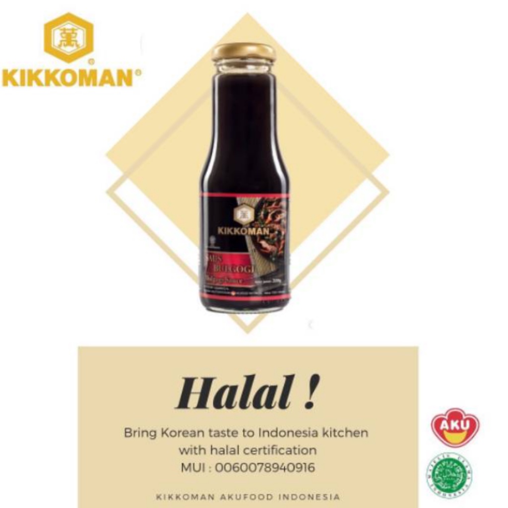 

Kikkoman Bulgogi Sauce 300 gr Saus Manis Khas Korea Saus Bulgogi Halal