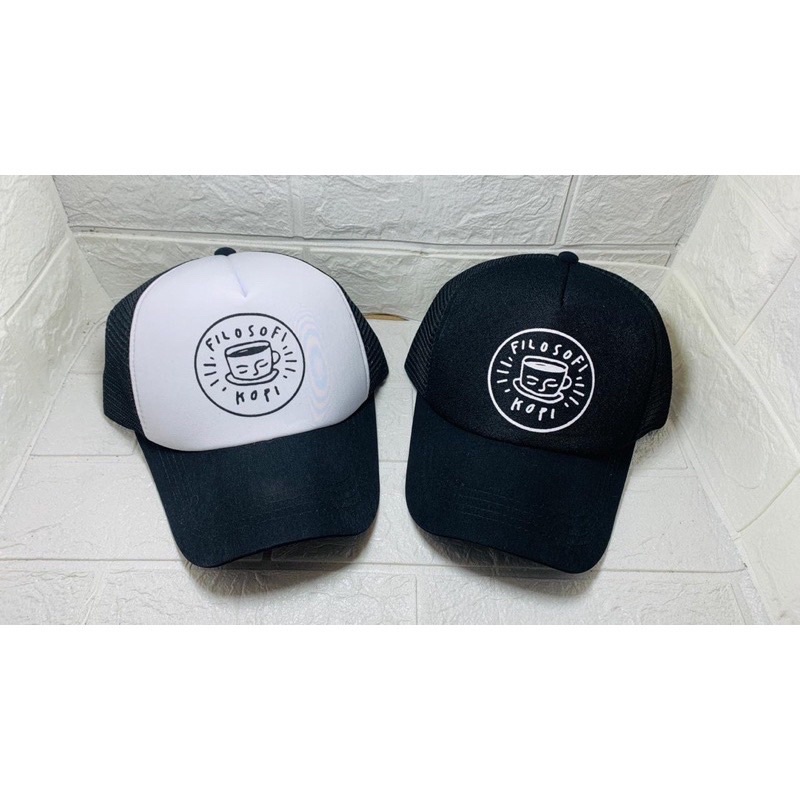 [COD] Topi Jaring Trucker FILOSOFI KOPI Model Terbaru