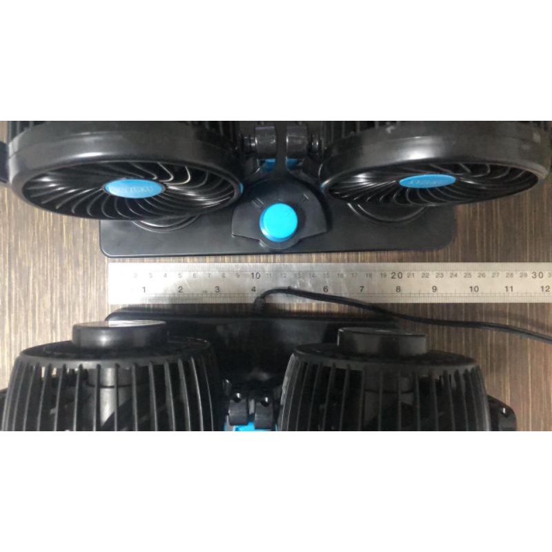 KYZUKU T-303/T-304 Kipas Angin Mobil Double Headed Fan / Kipas Angin Mobil 12Volt/24Volt Kipas Mobil