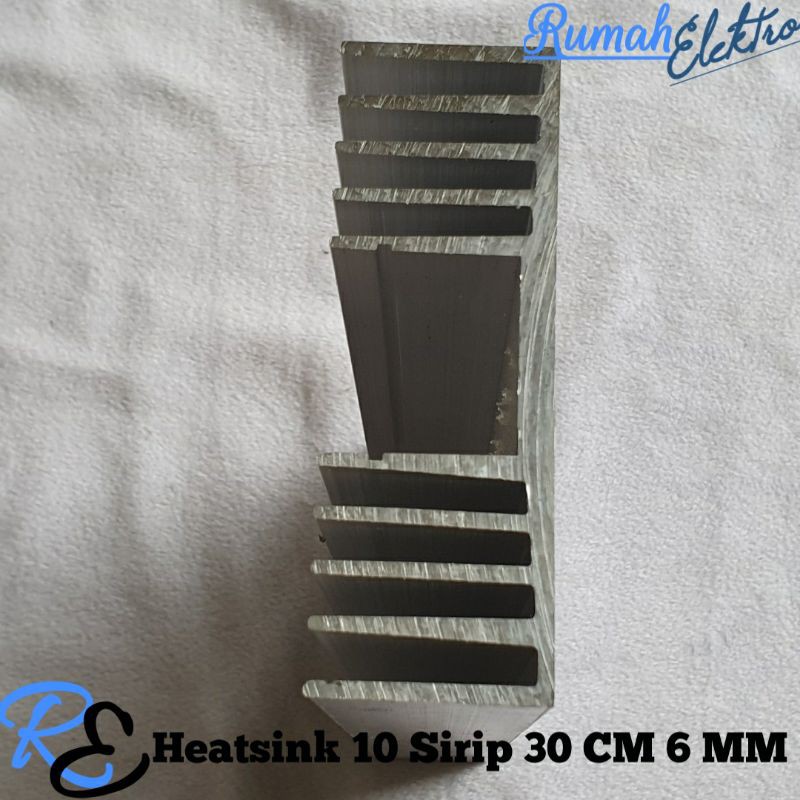 Heatsink Tebal 6mm 10 Sirip 30cm