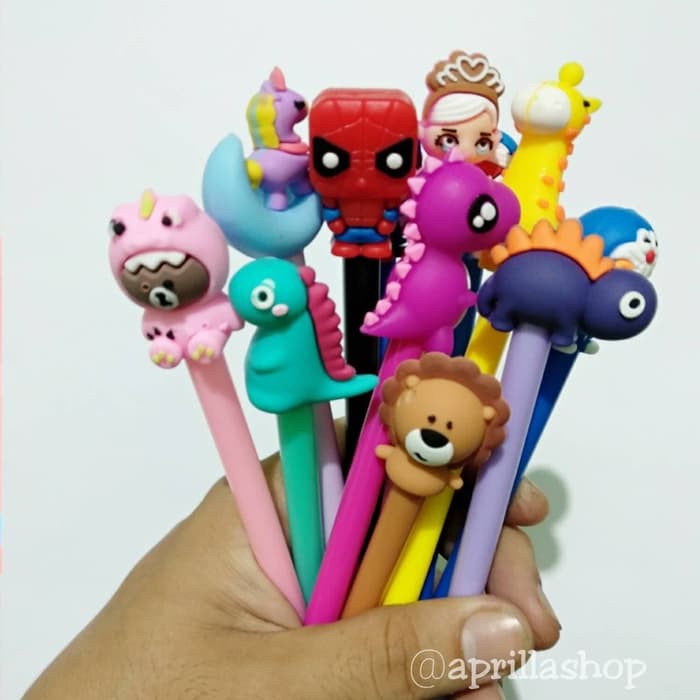 

DISKON Pulpen Mix Pulpen KarakterLucu ( 12 pcs ) Model Campur