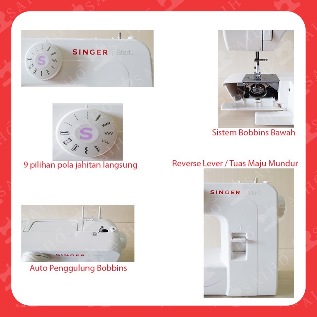 SINGER START 1306 | Mesin Jahit Rumah Tangga Portable